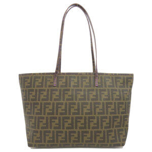 FENDI Brown Zucca Tote Bag